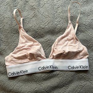 Light Pink Calvin Klein Bralette Size S
